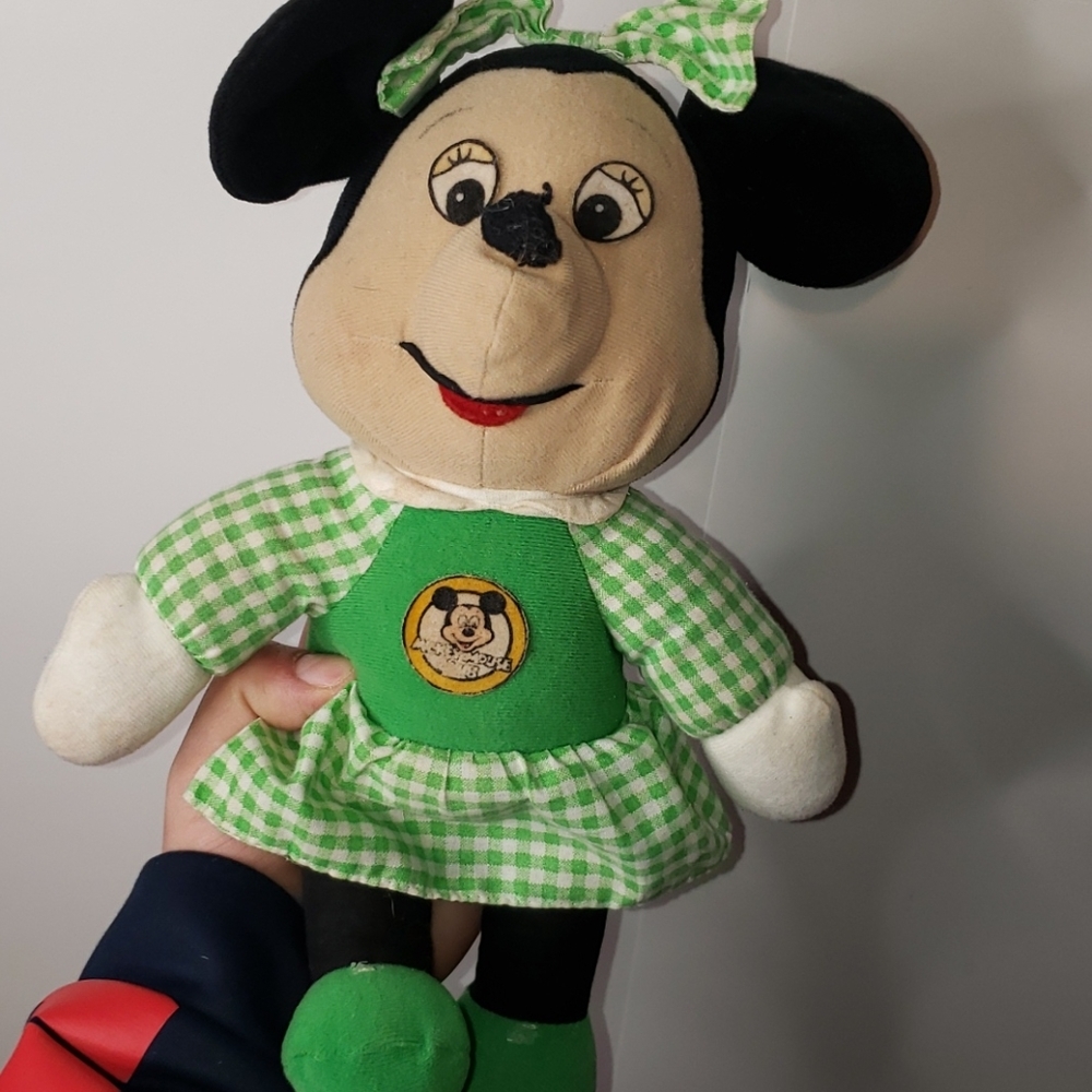 SALE 1970s Minnie Mouse plush doll from the Mickey Mouse Club by Knickerbocker